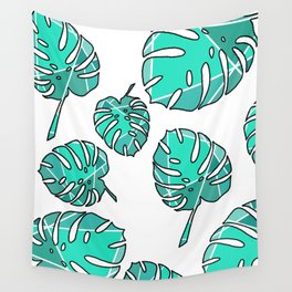 Geo Monstera Wall Tapestry