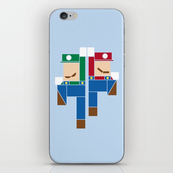 Super Bro High Five iPhone & iPod Skin