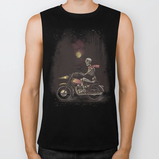 Death Rides in the Night Biker Tank