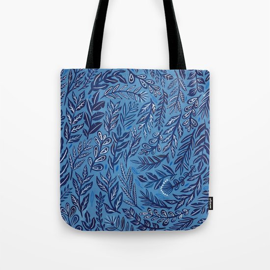 Blue Branches Tote Bag
