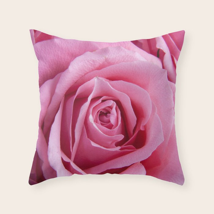 Pink Rose Flower Photo Deko-Kissen Pink Rose Flower Photo Deko-Kissen