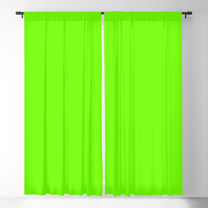 Bright Fluorescent  Green Neon Blackout Curtain
