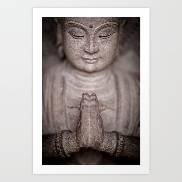 Stone Buddha Art Print