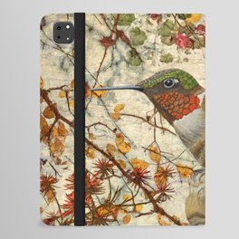 Hummingbird And Wallflowers iPad Folio Case