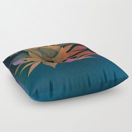 The Corsage- Floral Paper Art Floor Pillow
