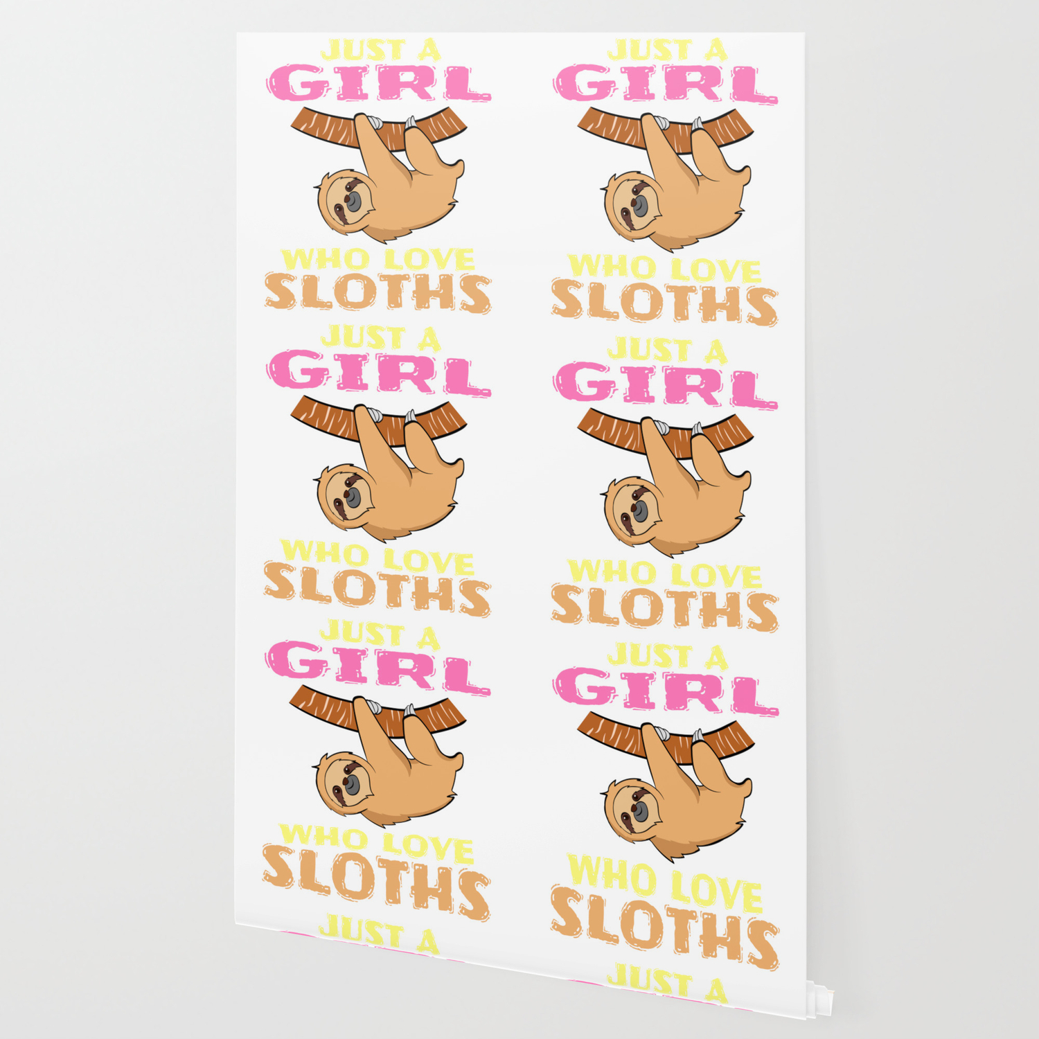 Cool Gift For Girls Who Is A Sloth Lover Just A Girl Who Love