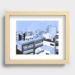 rooftops of Tokyo Recessed Framed Print