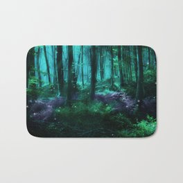 Dark Mystical Forest Bath Mat