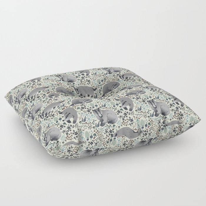 Badger pattern Floor Pillow