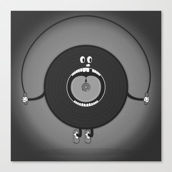 old skipping record Canvas Print