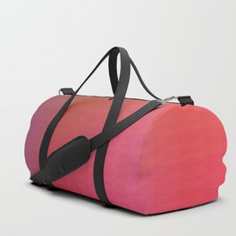 Whispered Circles Red, Magenta, Orange, Yellow Ombre Duffle Bag