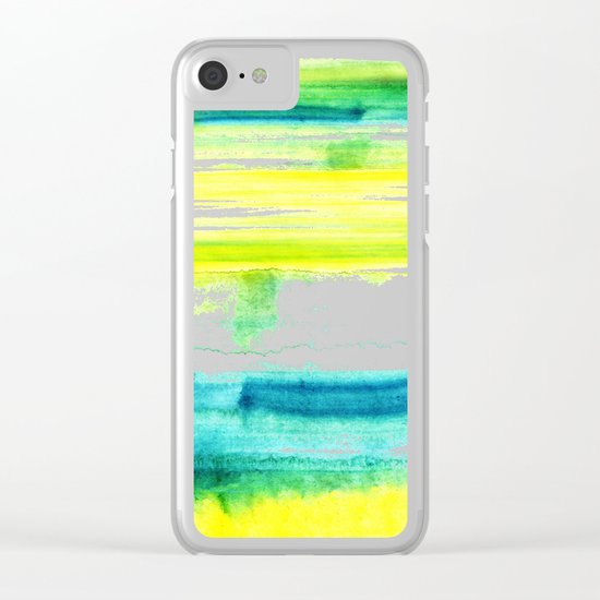Swimming Upstream Clear iPhone Case