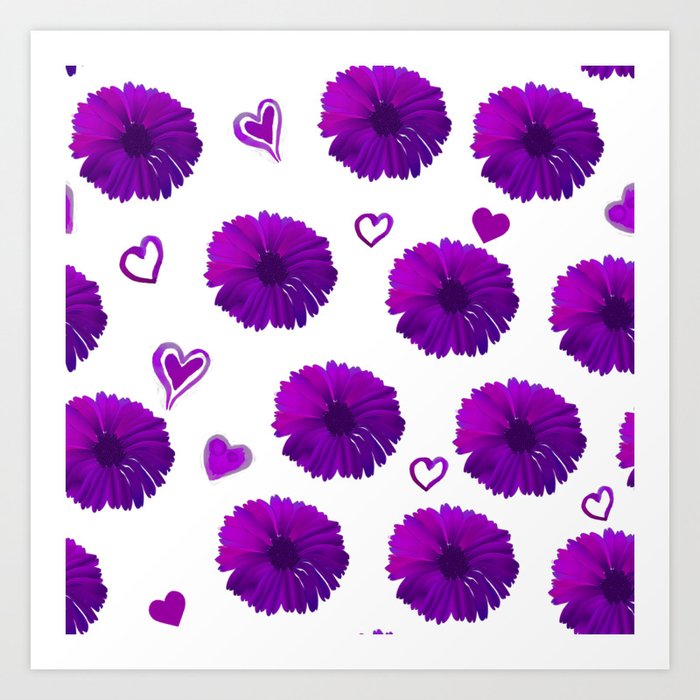 violet cosmos Art Print