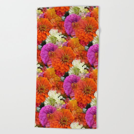 Flower Power Beach Towel