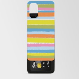 Mid-Century Spring Stripe Android Card Case