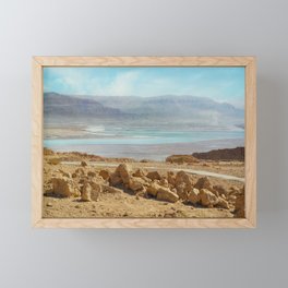 Israel, Masada and the Dead Sea Framed Mini Art Print
