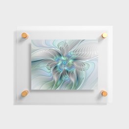 Abstract Butterfly, Fantasy Fractal Art Floating Acrylic Print