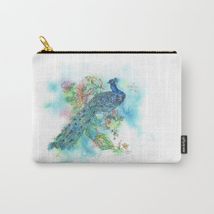 peacock Carry-All Pouch