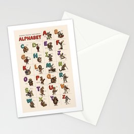 Animals & Instruments Alphabet Stationery Cards