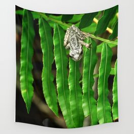 Frog Jump Ready To Happen Wall Tapestry