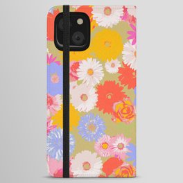 Pop Floral Mix iPhone Wallet Case
