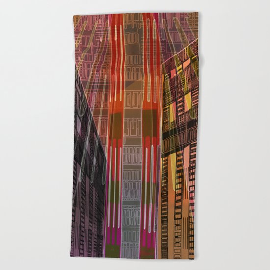 Atlante 01-06-16 / STRUCTURAL CIRCUITS Beach Towel