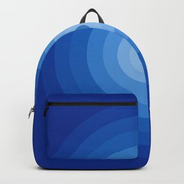 Blue Retro Bullseye Backpack
