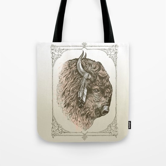 Buffalo Portrait Tote Bag