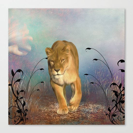 Wonderful wolf Canvas Print
