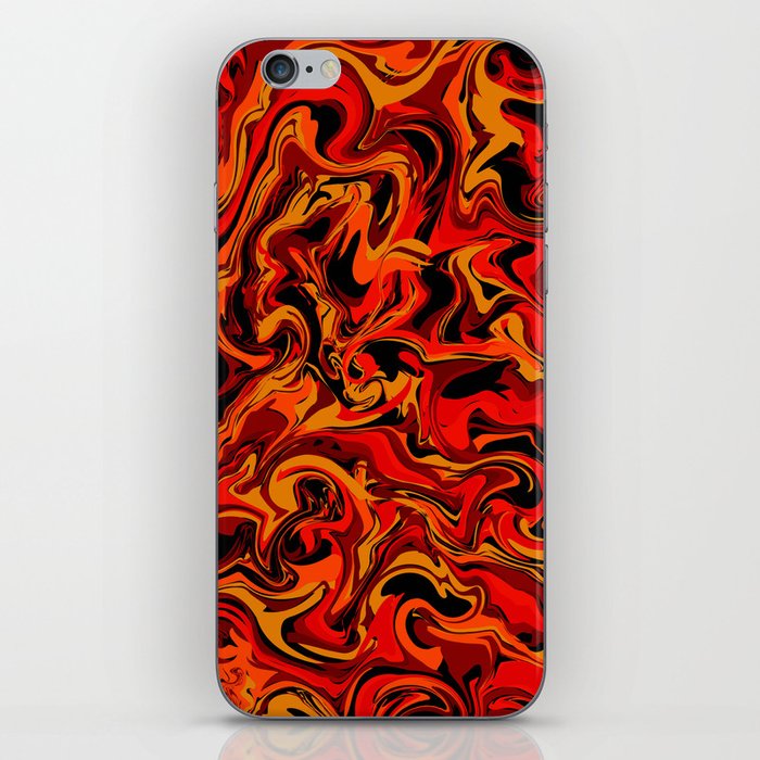 Fire Marble iPhone Skin
