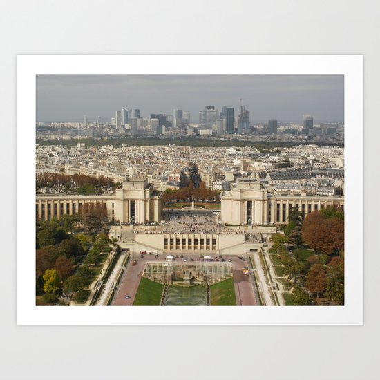 Aerial Paris Art Print