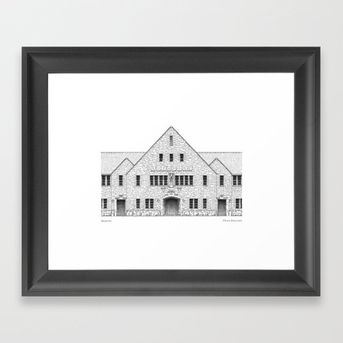 Houston Academy Framed Art Print