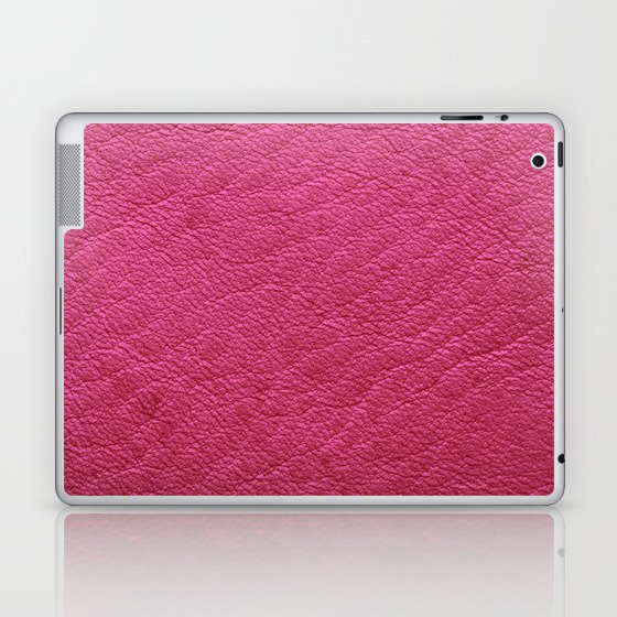 Modern Elegant Pink Leather Collection Laptop & iPad Skin