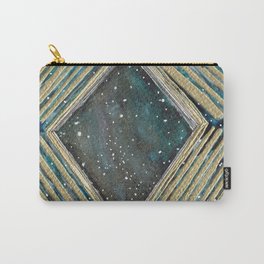 space spilling over Carry-All Pouch | Ink, Heatembossing, Life, Everything, Spaceinspired, Vast, Watercolor, Painting, Pattern, Space 