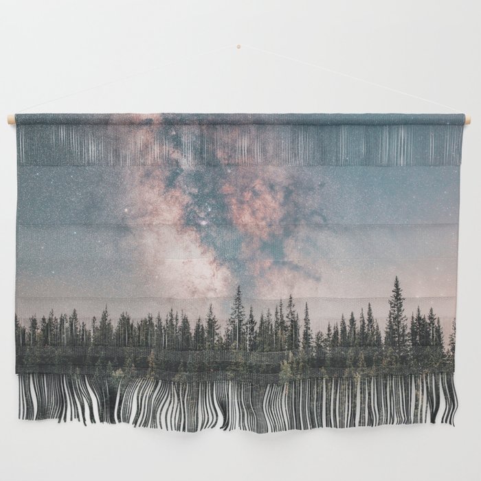 Milky Way Stars Forest Wall Hanging