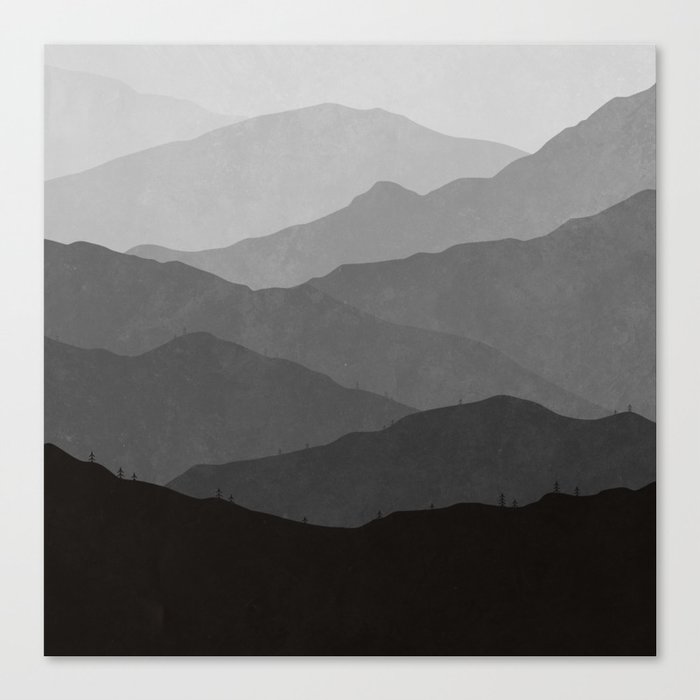 Big Mountain Fog Canvas Print