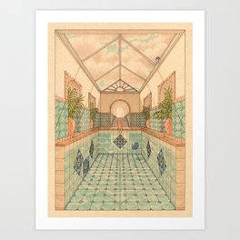 Indoor Pool Art Print