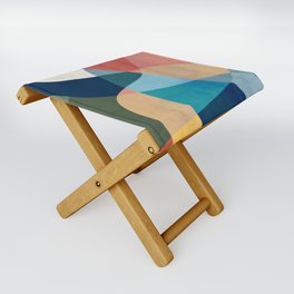 Waterfall and forest Folding Stool