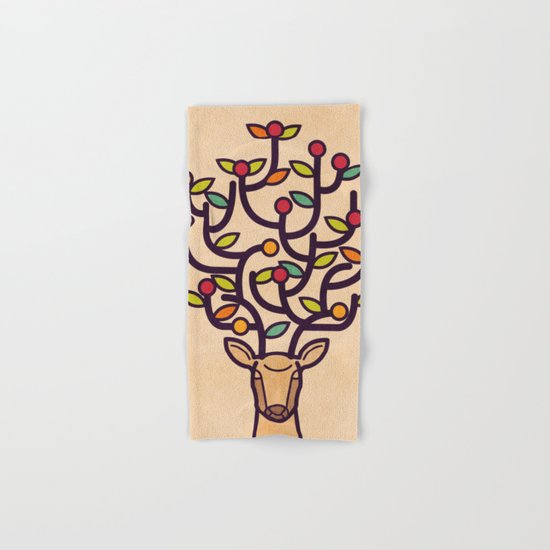One Happy Deer Hand & Bath Towel