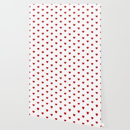 Small Red heart pattern Wallpaper