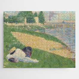 Georges Pierre Seurat  The Seine with Clothing on the Bank Jigsaw Puzzle