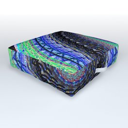 Digital mandala3 Outdoor Floor Cushion