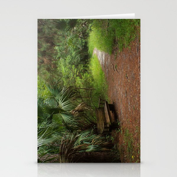 Bench in the Woods Stationery Cards