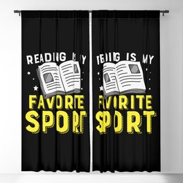Reading Is My Favorite Sport Blackout Curtain