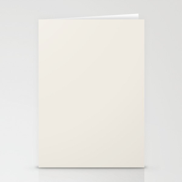 Linen Off White Solid Color Pairs PPG Linen Ruffle PPG1075-1 - All One Single Shade Hue Colour Stationery Cards
