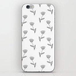 Simple floral print iPhone Skin