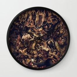 The Last Judgement demons Wall Clock | Death, Hieronymus, Dead, Bosch, Cool, Satan, Gothic, Painting, Hell, Devil 