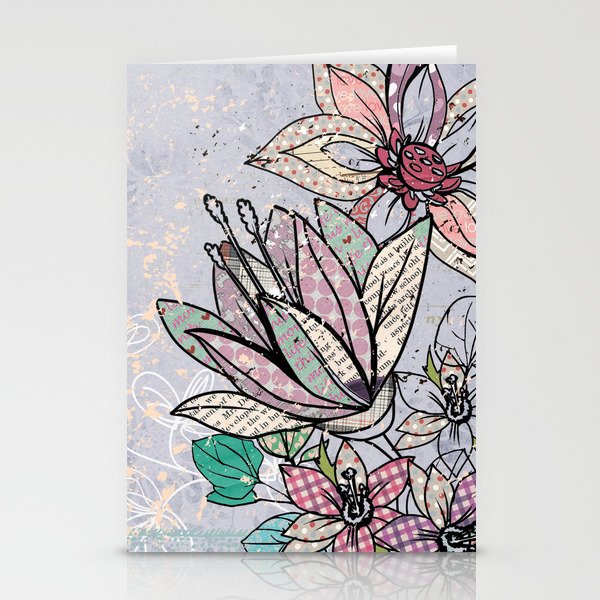 Paper Flowers #3 Stationery Cards