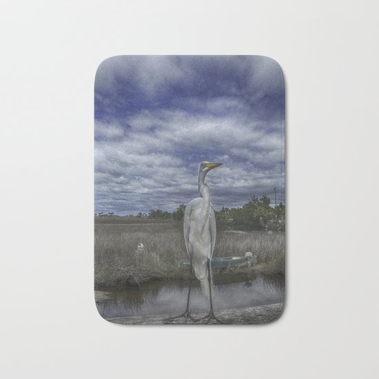 Great Egret Bath Mat