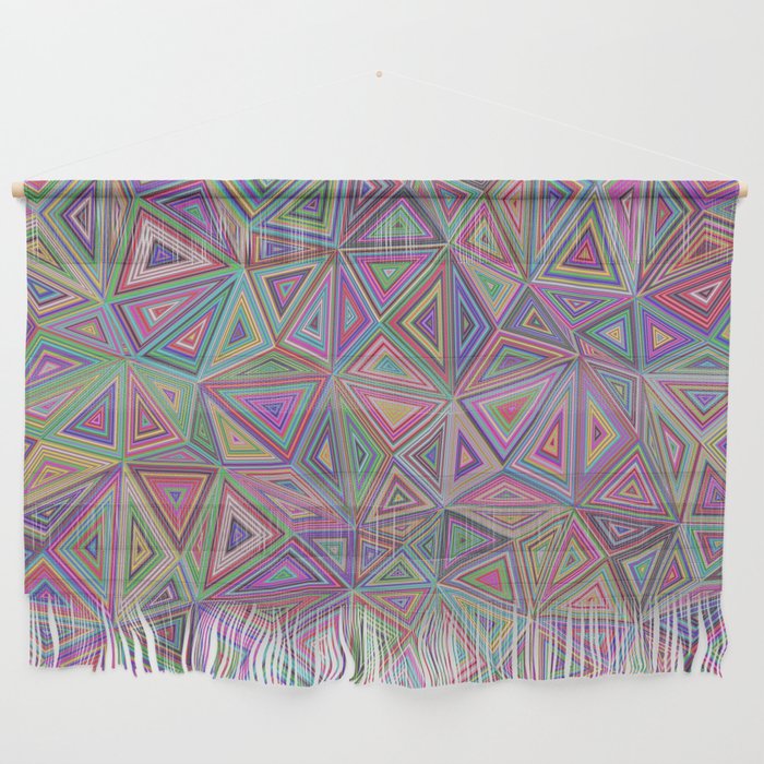 Triangles Background Pattern Design Wall Hanging